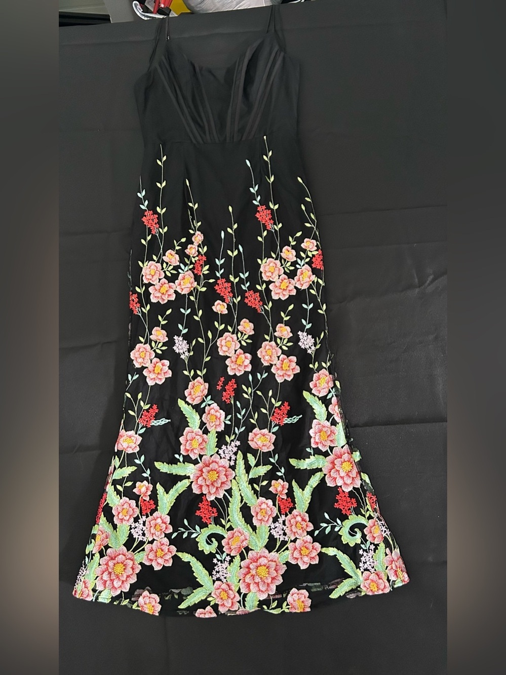 *Flawed Dress The Population RTR Woman’s Giovanna Floral Embroidered Dress (107) - Picture 6 of 12